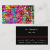 Bohemischer Geist Abstrakt Visitenkarte (Vorne/Hinten)