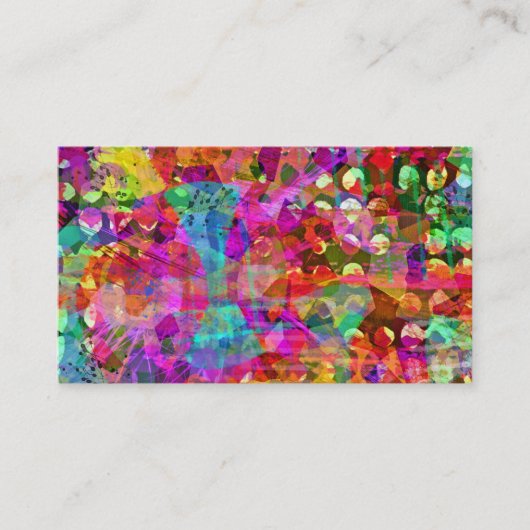 Bohemischer Geist Abstrakt Visitenkarte (Vorderseite)