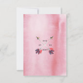 Bohemischer Geist Hochzeit Einladungen uAwg (Rückseite)