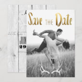 Bohemischer Glamour | FOTO SAVE THE DATE (Vorne/Hinten)