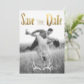 Bohemischer Glamour | FOTO SAVE THE DATE (Stehend Vorderseite)