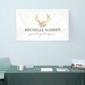 Bohemischer Goldanker mit Blume Banner (Messeveranstaltung)