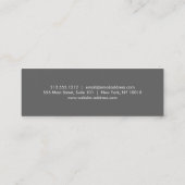 Bohemischer Goldanker mit Blume Mini Visitenkarte (Rückseite)