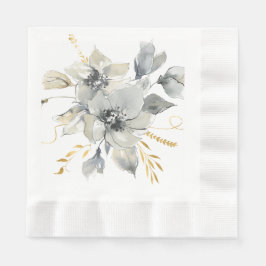 Bohemischer grauer Polterabend Napkins Serviette
