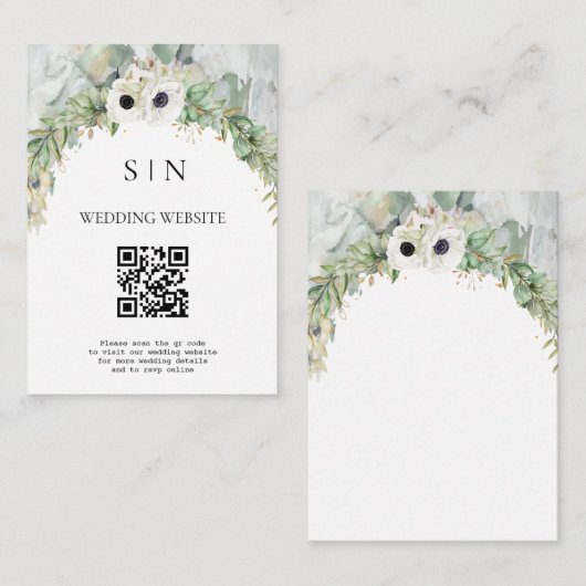 Bohemischer Grüner Park/Garten Begleitkarte (Vorne/Hinten)