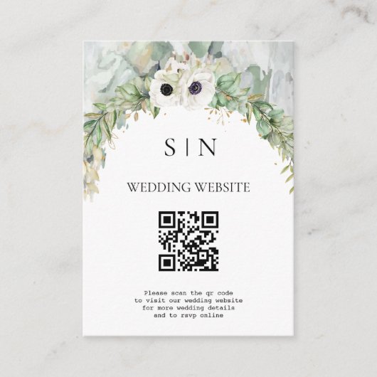 Bohemischer Grüner Park/Garten Begleitkarte (Vorderseite)