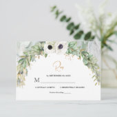 Bohemischer Grüner Park/Garten RSVP Karte (Stehend Vorderseite)