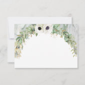 Bohemischer Grüner Park/Garten RSVP Karte (Rückseite)