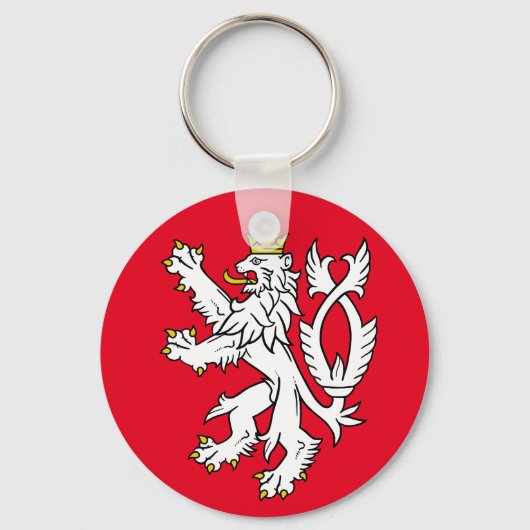 Bohemischer heralischer Löwe Schlüsselanhänger (Vorderseite)