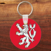 Bohemischer heralischer Löwe Schlüsselanhänger (Vorderseite)