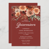 Bohemischer Herbst Sommer Flora und Fauna Einladung (Vorne/Hinten)