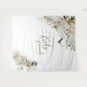 Bohemischer Hintergrund der Boho Baby Brunch-Dekor Wandteppich (Vorderseite (Horizontal))