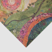 Bohemischer Hippie Swirl-Dekoupage Seidenpapier (Ausschnitt)