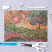 Bohemischer Hippie Swirl-Dekoupage Seidenpapier (Handwerk)