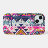 Bohemischer Inspirierter Fall iPhone 15 Hülle (Rückseite (Horizontal))
