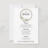 Bohemischer Junggeselinnen-Abschied Einladungskart Einladung (Rückseite)