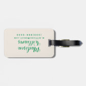 Bohemischer Kaktus Gepäckanhänger (Rückseite horizontal)