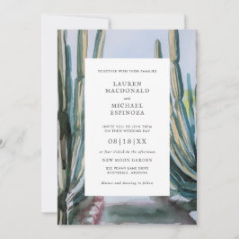 Bohemischer Kaktus Grüne Wüste Einladung