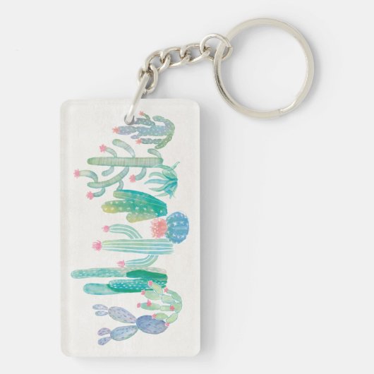 Bohemischer Kaktus Schlüsselanhänger (Rückseite)