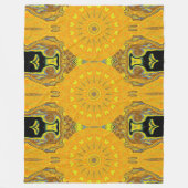 Bohemischer Kronleuchter im Sommer Gemütliche Blum Fleecedecke (Vorderseite)