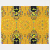 Bohemischer Kronleuchter im Sommer Gemütliche Blum Fleecedecke (Vorderseite (Horizontal))