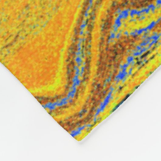 Bohemischer Kronleuchter im Sommer Gemütliche Blum Fleecedecke (Ecke)