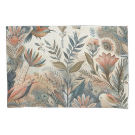 Bohemischer Mix aus aquamarinem Magenta, lila auf Kissenbezug