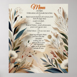 Bohemischer Mix aus aquamarinen, magentafarbenen, Poster