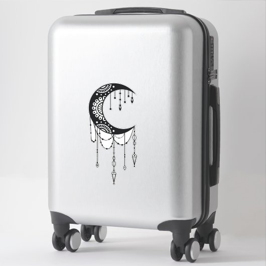 Bohemischer Mond Aufkleber (Koffer)