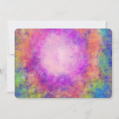 Bohemischer Nebel Art 50 und fabelhafter Geburtsta Einladung (Rückseite)