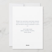 Bohemischer neutraler Blauer Weihnachtsbaum Feiertagskarte (Rückseite)