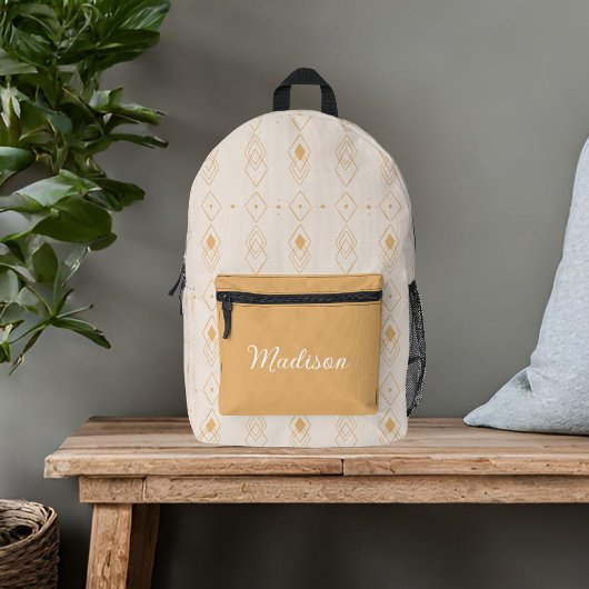Bohemischer neutraler Individuelle Name Bedruckter Rucksack