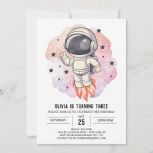 Bohemischer Odyssey-Astronaut Geburtstag Einladung