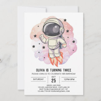 Bohemischer Odyssey-Astronaut Geburtstag Einladung