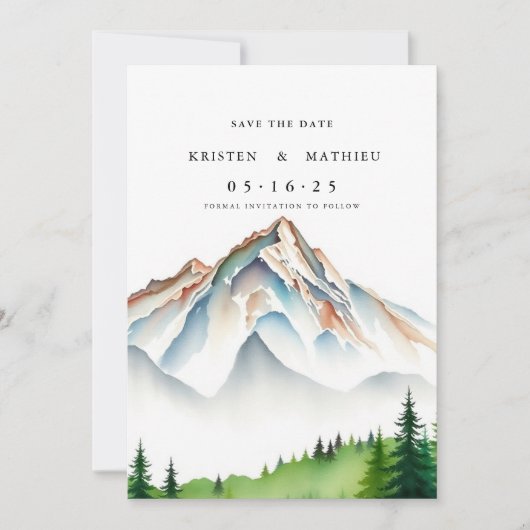 Bohemischer Online-Berg Save The Date (Vorderseite)