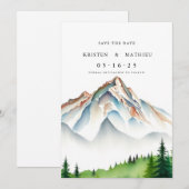 Bohemischer Online-Berg Save The Date (Vorne/Hinten)