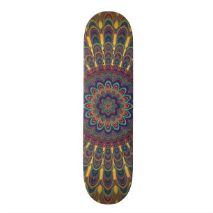 Bohemischer ovaler Mandala Skateboard