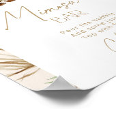 Bohemischer Pampelgras mimosa Bar Poster (Ecke)