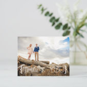 Bohemischer Prozess Danke Foto Postkarte (Stehend Vorderseite)