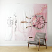 Bohemischer Rosa Scarlet Frische Pasta machen Wandteppich (Beispiel (Horizontal))