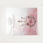 Bohemischer Rosa Scarlet Frische Pasta machen Wandteppich (Vorderseite (Horizontal))