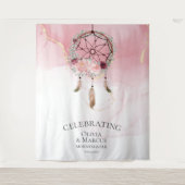 Bohemischer Rosa Scarlet Frische Pasta machen Wandteppich (Vorderseite)