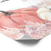 Bohemischer Rückgang der Liebe Baby Dusche Mimosa Poster (Ecke)