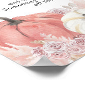 Bohemischer Rückgang der Liebe Pumpkin spät abends Poster (Ecke)