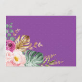 Bohemischer Safari Jungle Baby Duschdusche Windelw Begleitkarte (Rückseite)