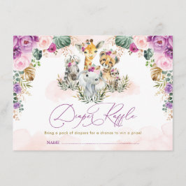 Bohemischer Safari Jungle Baby Duschdusche Windelw Begleitkarte