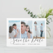 Bohemischer Save the Date-Beach-Hochzeitsempfang Date (Stehend Vorderseite)