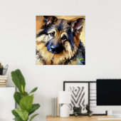 Bohemischer Schäferhund Poster (Heimbüro)