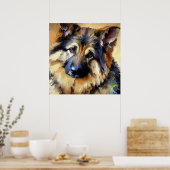 Bohemischer Schäferhund Poster (Küche)