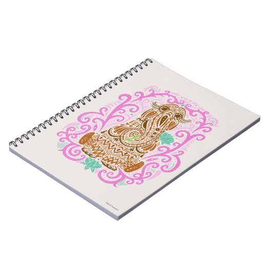 Bohemischer Snuffleupagus Notizblock (Linke Seite)